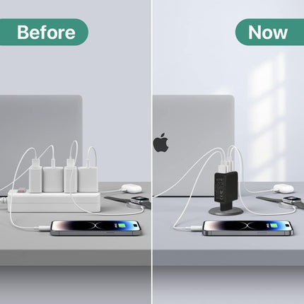USB C Charger, 40W Fast Charger with Multiple Outlets, Compatible withSamsung and Xiaomi, USB Charging Plug Adapter.
