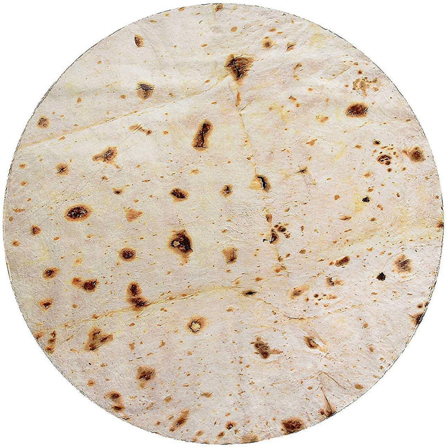 Burrito Blanket, Double Sided, Giant Flour Tortilla Blanket.