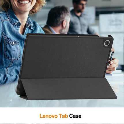 Lenovo Tab TB311FU Compatible Anti-Drop Leather Stand Case Multicolor Black.