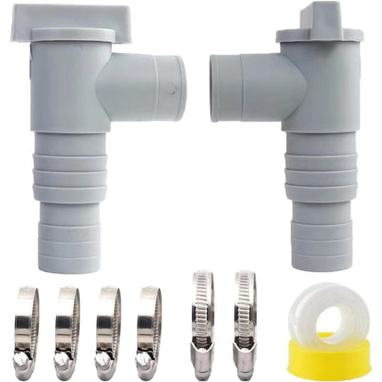 Pool Shutoff Valve 32mm Hose Connection 2-Pack Double Split Pool Maintenance Valve.