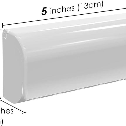 Wall-mounted toothbrush holder with 6 compartments and self-adhesive.