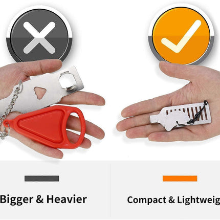 Portable Door Lock for Travel Security Device Compatible with Hotel Apartment Door Stopper.
