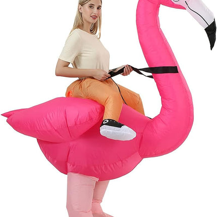 Flamingo Costume for Adults Halloween Inflatable Costume.