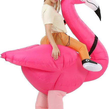 Flamingo Costume for Adults Halloween Inflatable Costume.