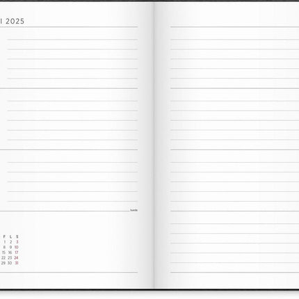 Calendar 2025 Senator A5 Vega black.
