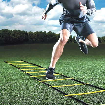 Football Speed and Agility Training Equipment 18-Piece Set with Ladders, Cones, Parachute.
