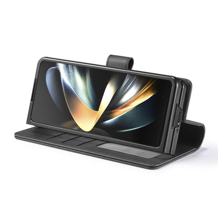 Compatible with Samsung Galaxy Z Fold6 5G Phone Case Cover with Kickstand - Black.