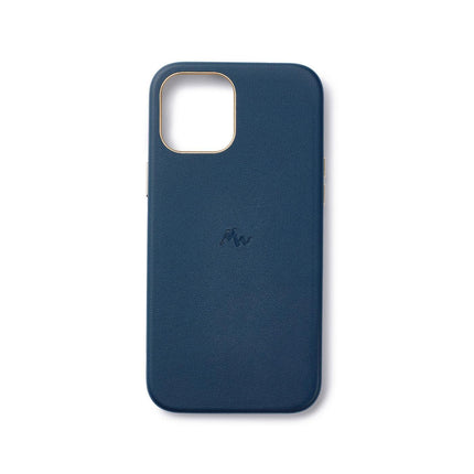 iPhone 12 / 12 Pro - MagSafe Leather Mobile Case - Marie Wolt Blu Blue iPhone 12/12 Pro.