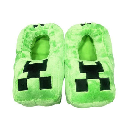 Minecraft Slippers Green Sizes 20-36.