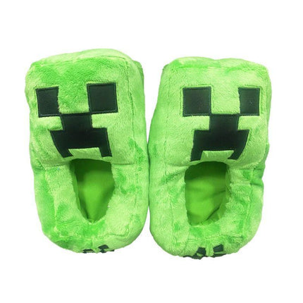 Minecraft Slippers Green Sizes 20-36.