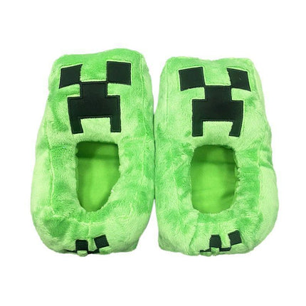 Minecraft Slippers Green Sizes 20-36.