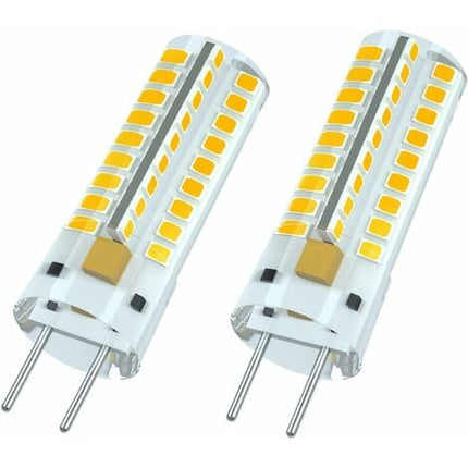 G6.35 LED Bulb 12V 7W 50W Equivalent Warm White 3000K 360 Degree Beam Angle for Cabinet Lighting Non Dimmable 2 Pack.