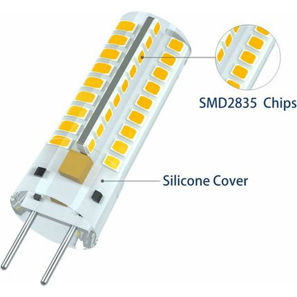 G6.35 LED Bulb 12V 7W 50W Equivalent Warm White 3000K 360 Degree Beam Angle for Cabinet Lighting Non Dimmable 2 Pack.