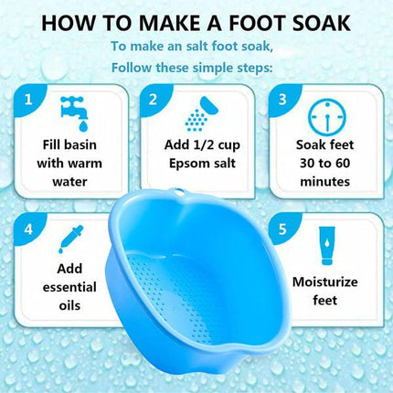 Large Foot Bath Bowl Thickened Solid Plastic Foot Basin Soaking Basin Foot Bath Foot Bath Foot Therapy Healthy Detoxification Relaxation (Black) black.