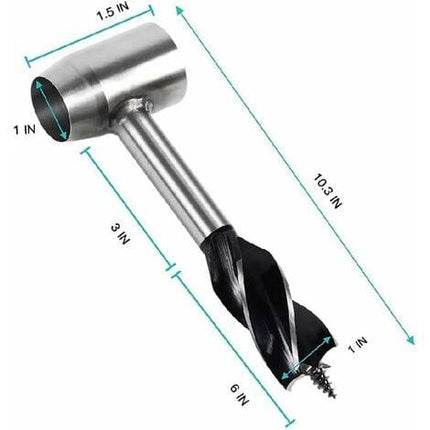 Hand Drill for Woodworking with Leather Case Compatible with Bushcraft Settlers Tools Outdoor Woodworking Drill for Holes and Plugs.