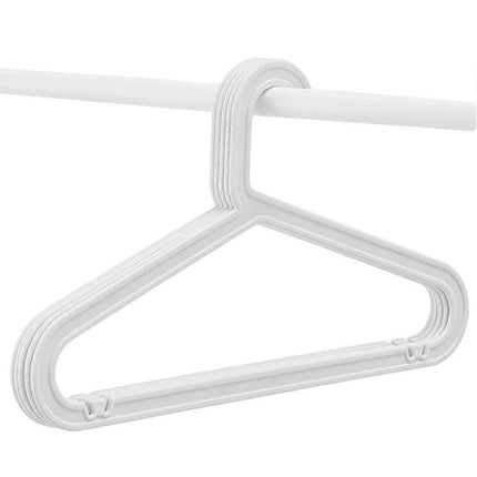 10-pack Standard PP Hanger Lightweight Shirt Hanger For Everyday Use White.
