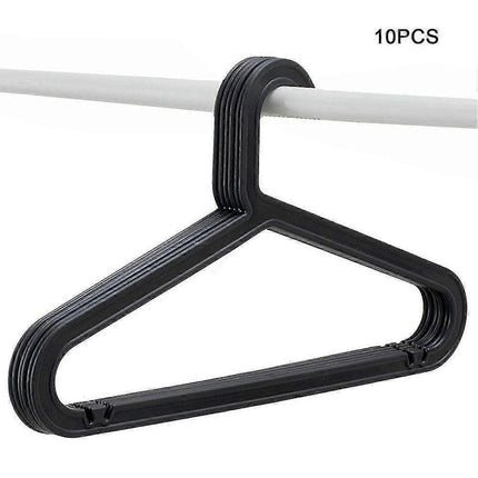 10-pack Standard PP Hanger Lightweight Shirt Hanger For Everyday Use White.