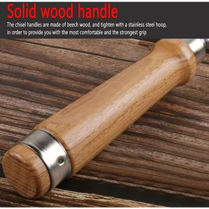 4-Piece Wood Chisel Set for Wood Carving and DIY.
