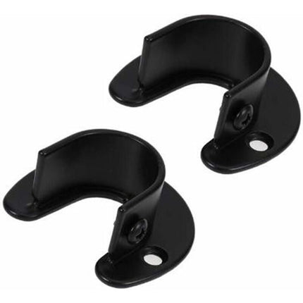 Wall Mounted Clothes Rod Holder for 1.26 Inch Diameter, Shower Curtain Rod Bracket, 2-Pack.