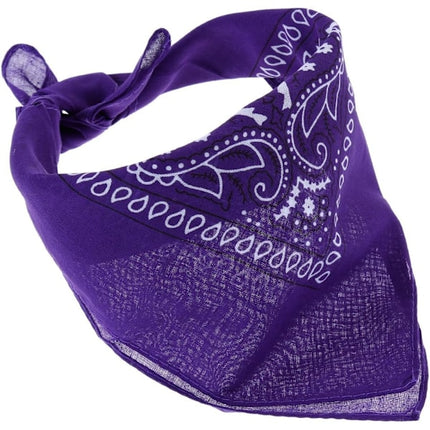 12 Pack Bandana Scarf 54x54cm Unisex Handkerchief 12 Colors.