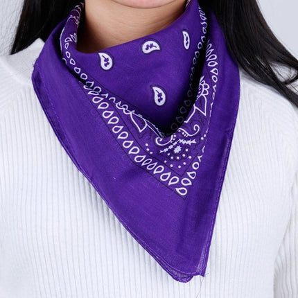 12 Pack Bandana Scarf 54x54cm Unisex Handkerchief 12 Colors.