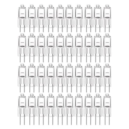 G4 Halogen Bulbs 20-Pack 10W 12V Warm White.