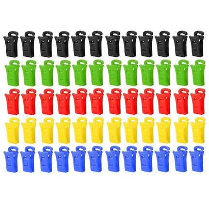 Sock Clips 60 Pack for Washing Machine and Dryer, Laundry Clips with Hooks, Sock Holder Set.