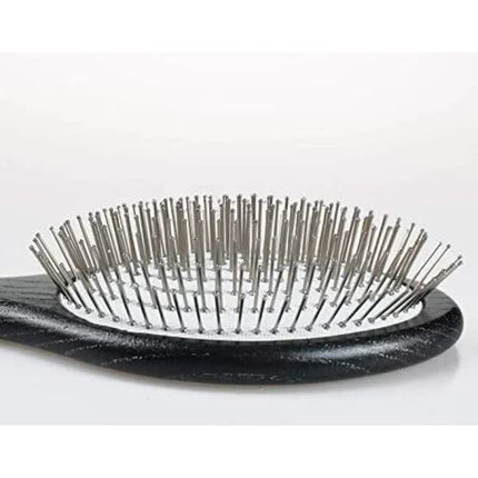 Metal Spike Paddle Brush for Women Men Children Hair Detangling Massage Anti-Static All Hair Types.