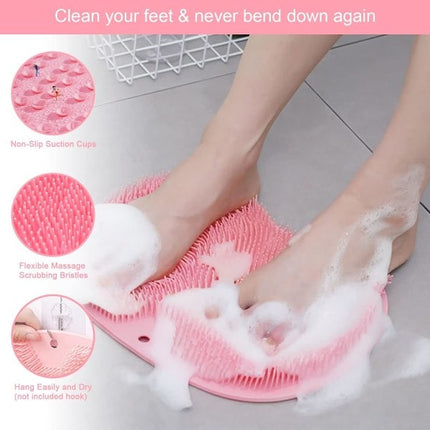 Foot Scrub Brush, Silicone Shower Brush for Cleaning and Massaging Feet.