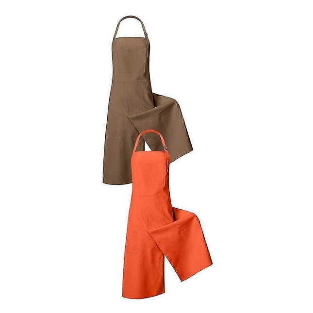 Ceramic Aprons with Split Legs for DIY, 2PCS Long Aprons for Women and Men.