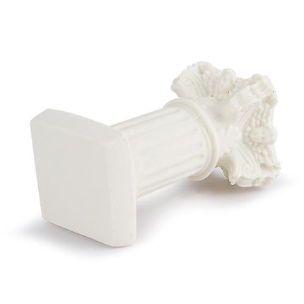 White Roman Pillar Greek Pillar Statue Indoor and Outdoor Modern Style Mini Resin Decoration (1 pc, white).