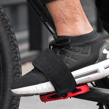 1 Pair Universal Bicycle Pedal Straps, Adjustable Non-Slip Double Adhesive Pedal Toe Clips Nylon Pedal Straps, Bicycle Pedal Accessories.