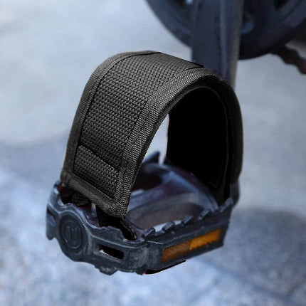 1 Pair Universal Bicycle Pedal Straps, Adjustable Non-Slip Double Adhesive Pedal Toe Clips Nylon Pedal Straps, Bicycle Pedal Accessories.