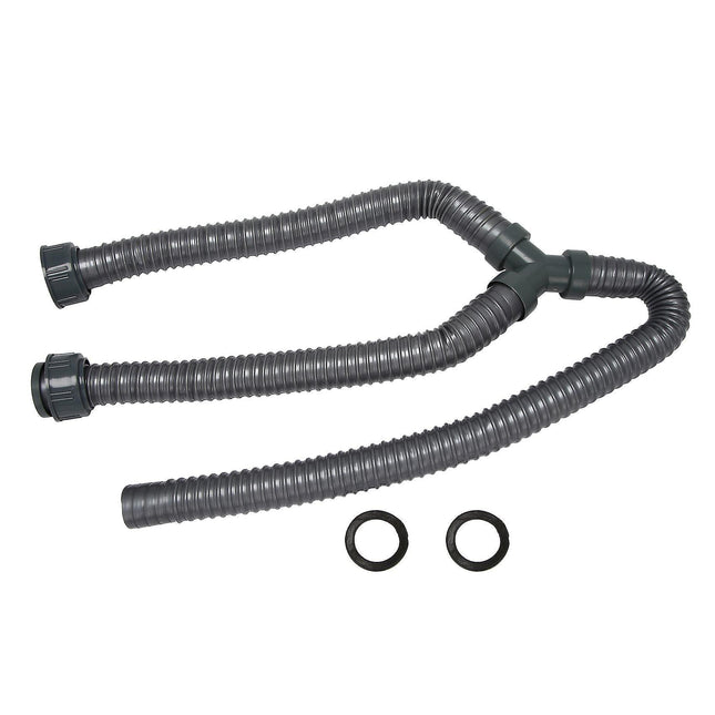 Washing Machine PVC Y-Shaped Drain Hose 1m Pipe Connector.
