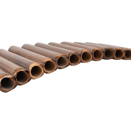 Handmade 15-Pipe Bamboo Pan Flute Natural Woodwind Instrument G-Tone.