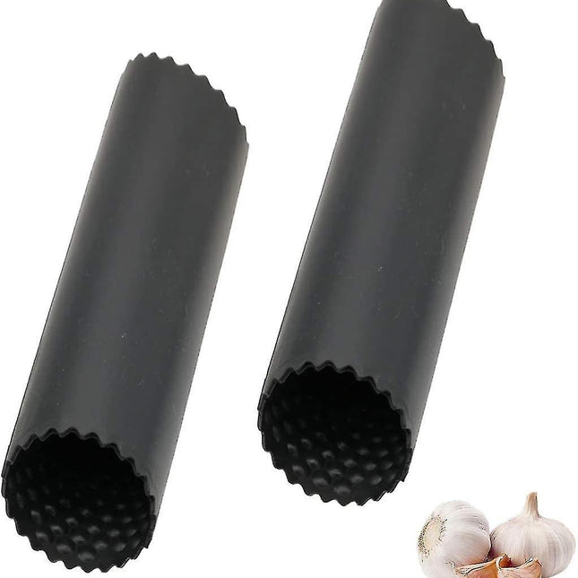 Garlic Peeler, 2 Pieces Garlic Roller Peeler Kitchen Gadgets Black.