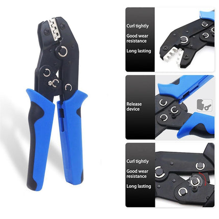 Sn-58b Latching Crimping Pliers Tool for Terminal Wires with Single Pliers Connector Set AWG24-13.