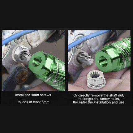 Aluminum Alloy Bicycle Cleats BMX Pedals, Fits 3/8 Inch Axles, 4pcs Rear Pedals.