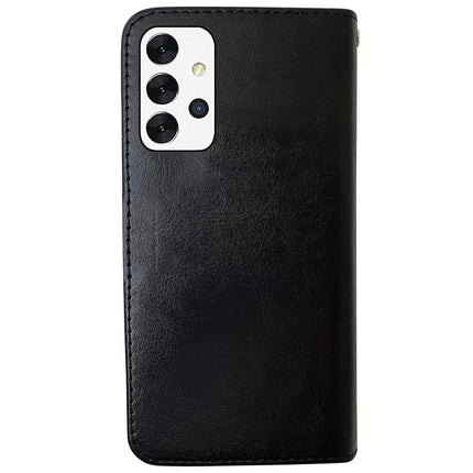 Compatible with Samsung Galaxy A32 5G Leather Case Black Protective Cover.