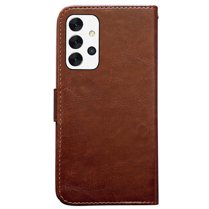 Compatible with Samsung Galaxy A32 5G Leather Case Black Protective Cover.