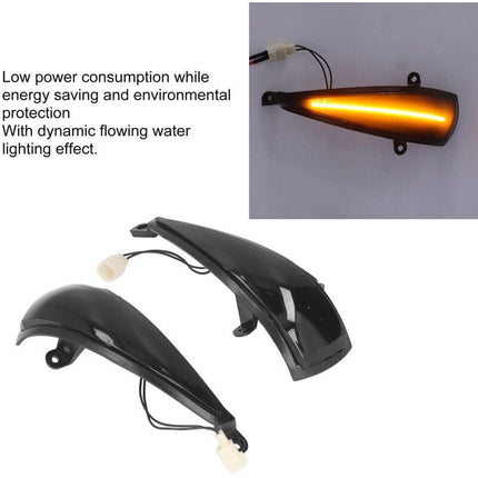 2x Dynamic LED Turn Signal Lights Yellow Mirror Mounted For Civic 8th (2005-2011) by DEBUNS.