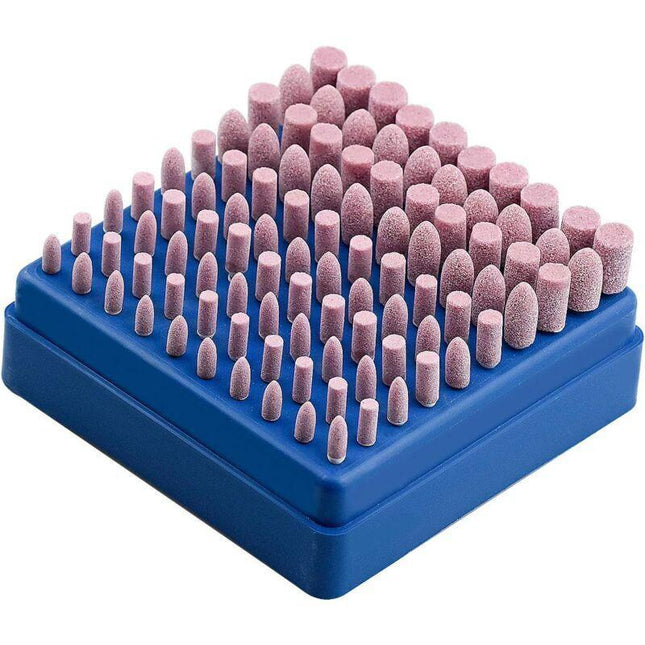 Dremel Rotary Tool Grinding Wheel, 3mm Shank Abrasive Polishing Mounted Stone, 100pcs Compatible with Dremel.