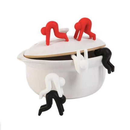 2pcs Boil-Over Protection Guys - Avoid Boiling Black.