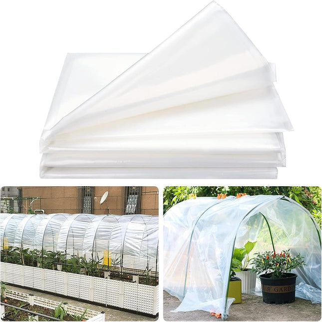 (Special Offer) 2x6m Polyethylene Greenhouse Film, Transparent, Extra Thick Garden Film for Foil Tunnels 10 m.
