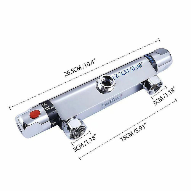 Thermostatic shower mixer.