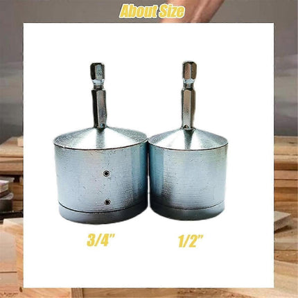 2-Pack Copper Pipe Cleaning Brush, Full-Metal HVAC Pipe Cleaning Brush for Drill Power 1/4in Shaft.