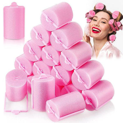 24 Sponge Hair Rollers, Large Hair Rollers for Styling with Soft Foam 2.5 cm 2.5cm.