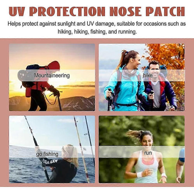 UV Protection Sport Sunscreen Nose Patch 24 pcs Skin-friendly Outdoor Sun Nose Sticker.