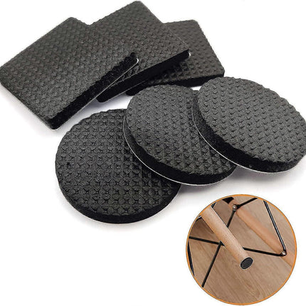 Non-Slip Rubber Pads 60 Pieces Self-Adhesive Furniture Protectors for Wooden Floors Tables Chairs Bed Legs.