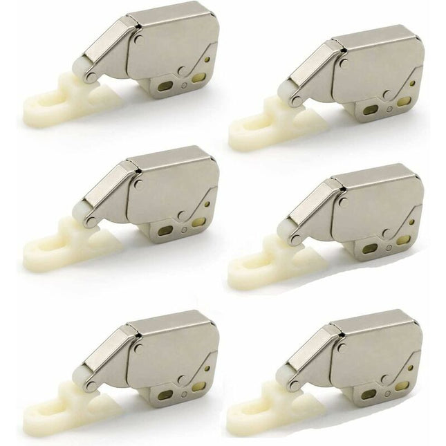 Mini Latches with Spring, 6 Pcs Cabinet Locks Compatible with Kitchen Cabinet Door.